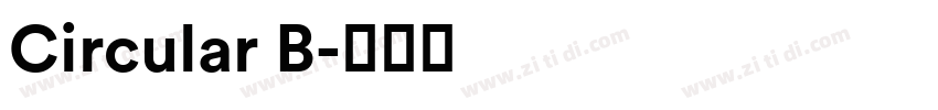 Circular B字体转换
